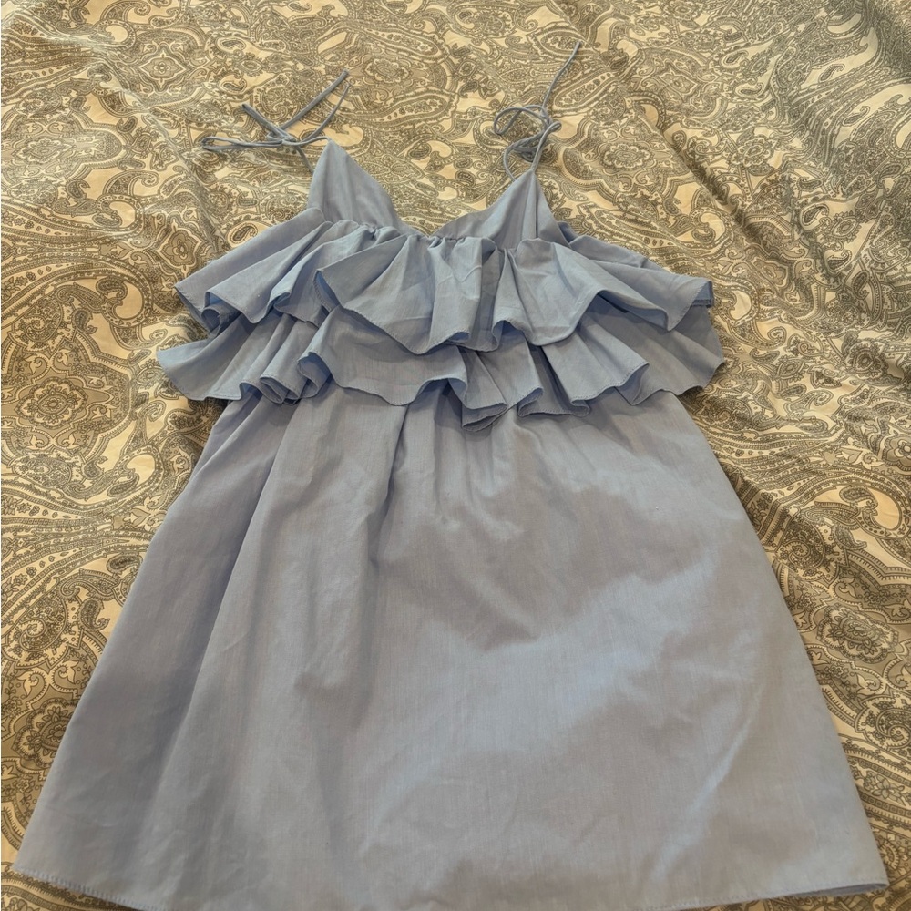 Zara blue dress with pockets